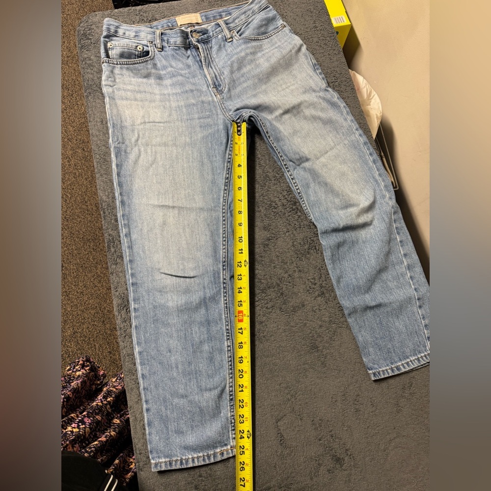 EVERLANE💐Blue Straight Jeans with Classic Fit Size 29 - Picture 3 of 11